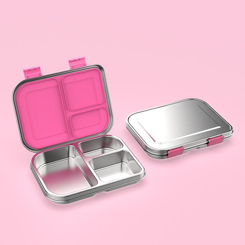 Meal Prep Lunch Boxes - ステンレス製漏れ防止弁当箱 サンドイッチ対応 食品安全 コンパクト 子供ランチ 大人ランチに最適