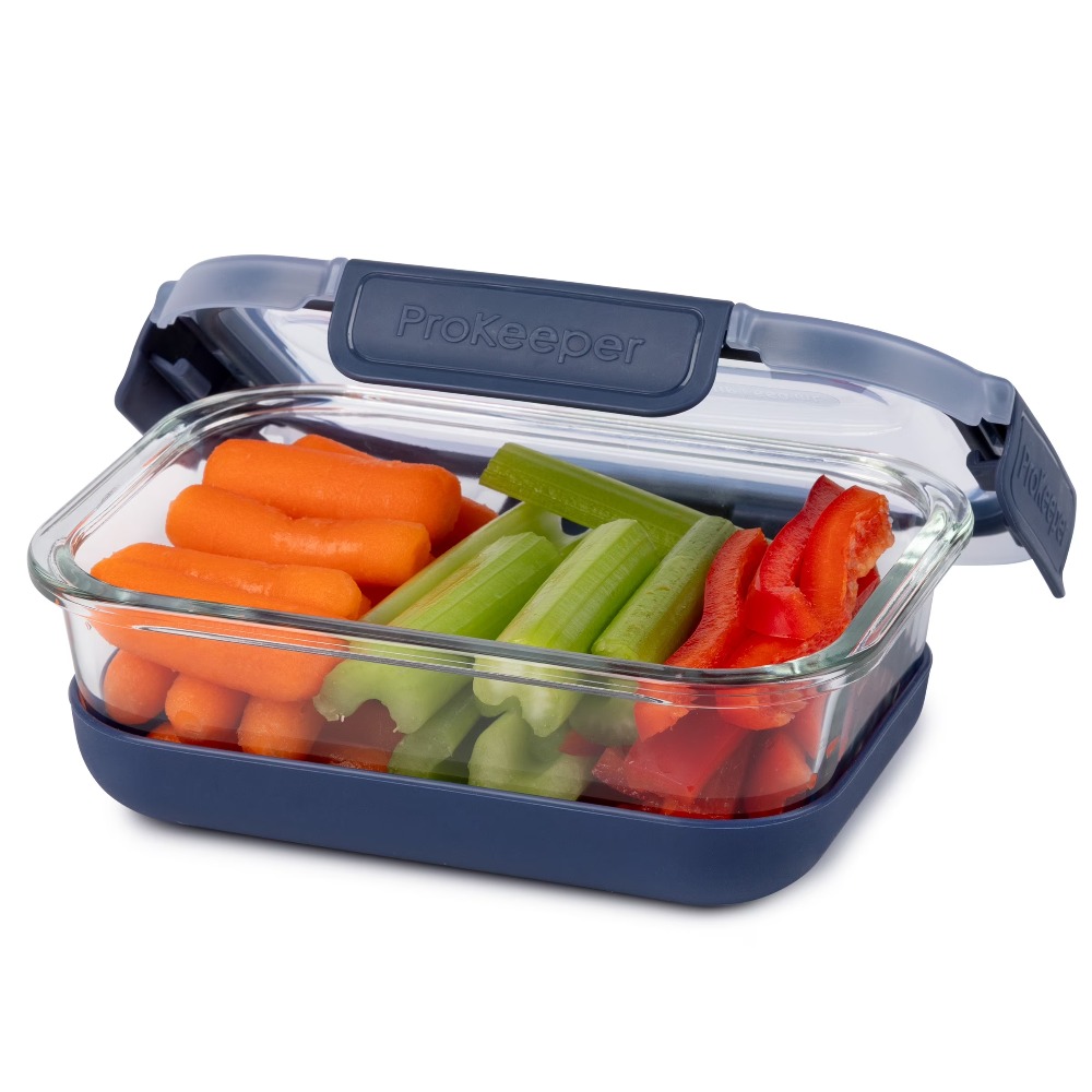 2.8カップガラス製食品保存容器、シリコンベースと気密ロック - Meal Prep Soup のレビューと価格