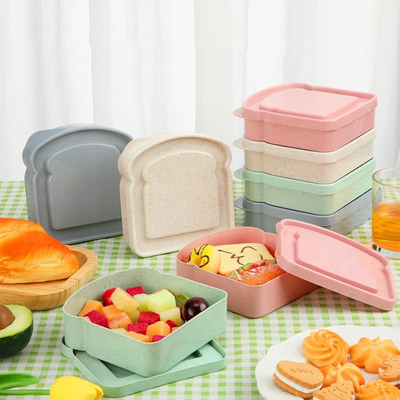 1/4 個のサンドイッチコンテナランチボックストースト型食品 - Meal Prep Lunch Boxes のレビューと価格