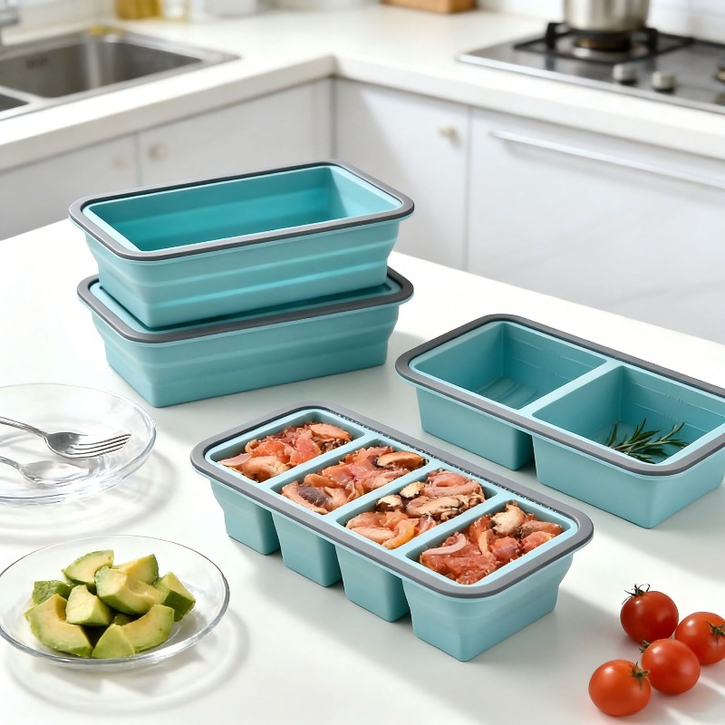 シリコン製冷凍トレイ、蓋付き、スープ用、食事準備用、シリコン - Meal Prep Soup のレビューと価格