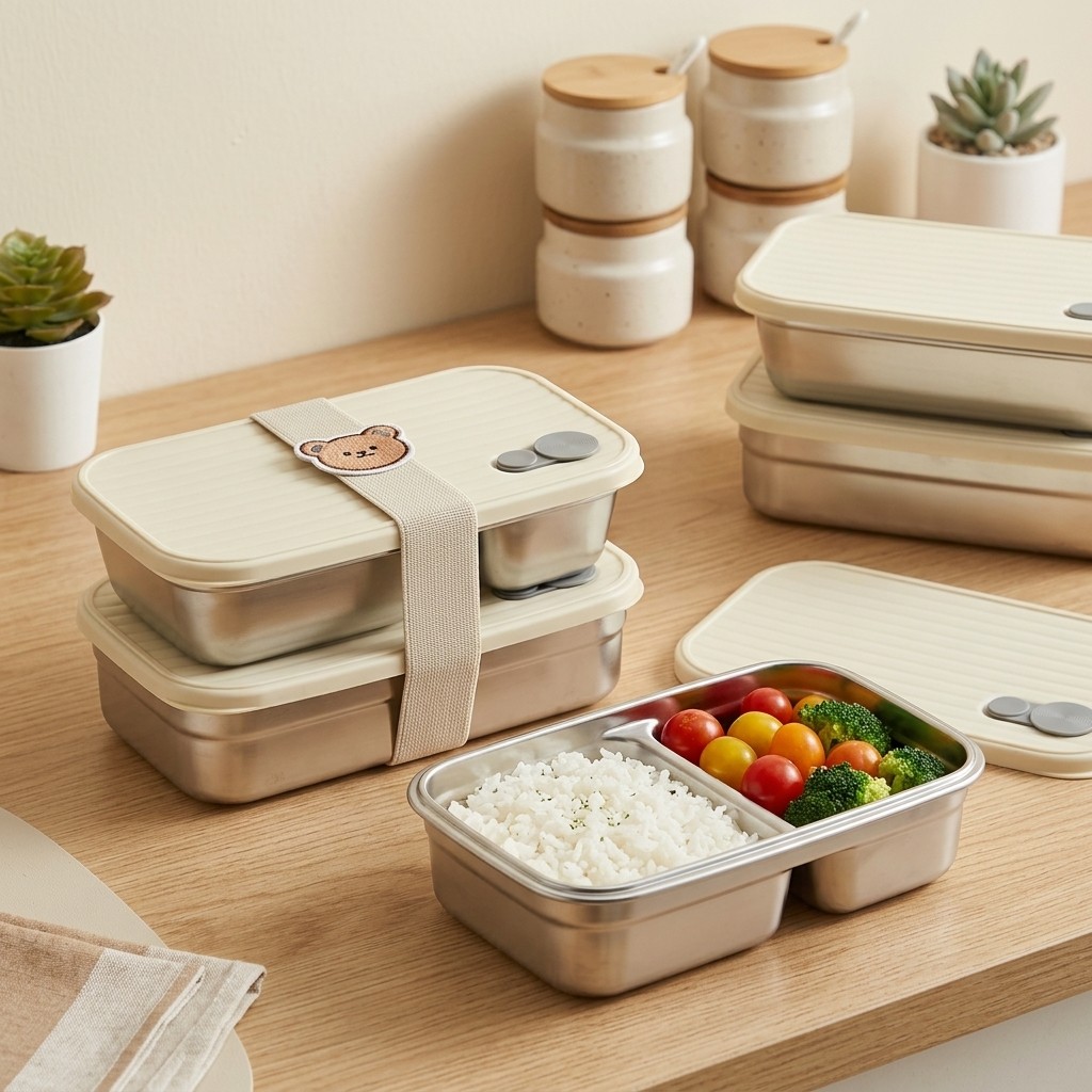 ステンレス製弁当箱、金属製ランチボックス、電子レンジ対応食品 - Meal Prep Lunch Boxes のレビューと価格