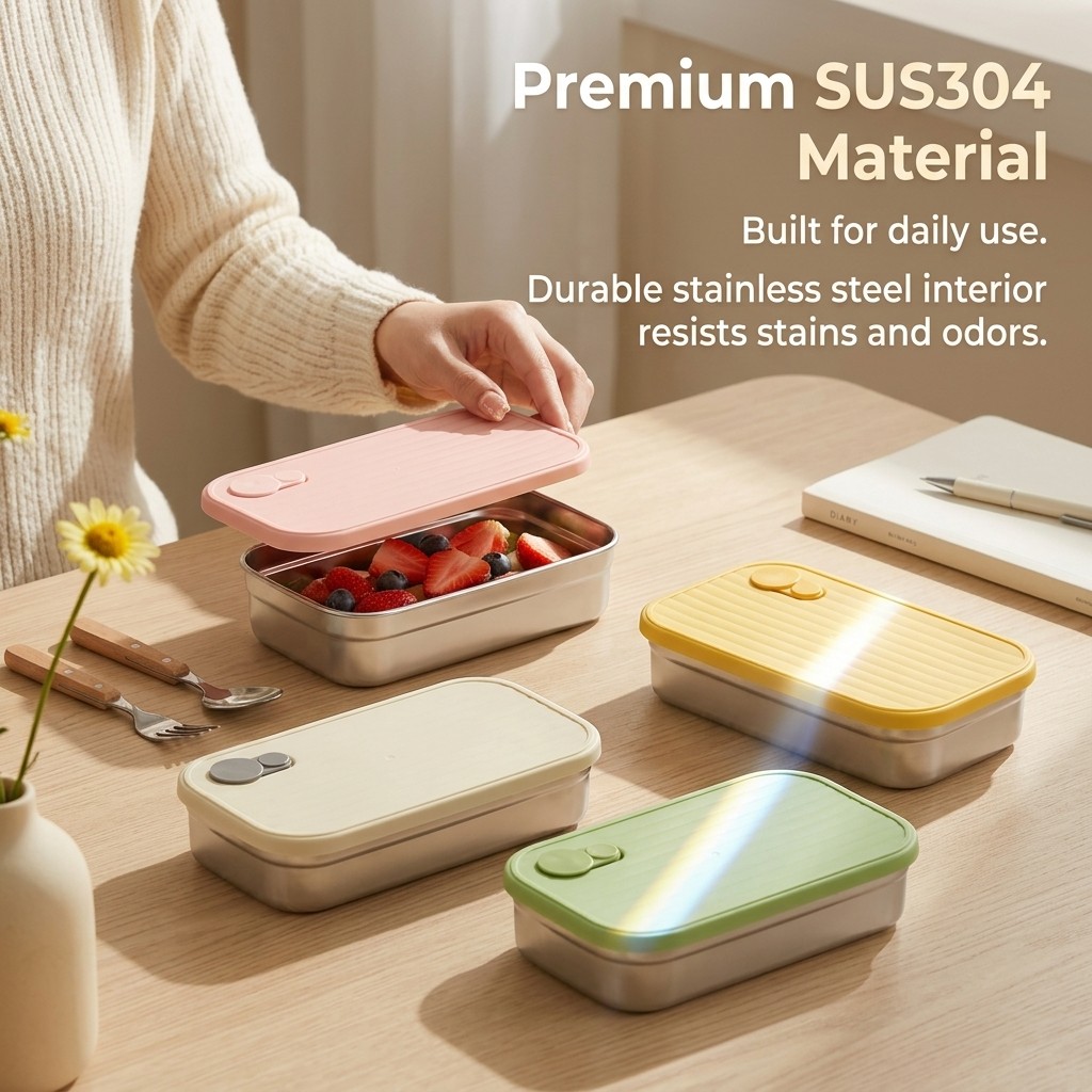 ステンレス製弁当箱、金属製ランチボックス、電子レンジ対応食品 - Meal Prep Lunch Boxes のレビューと価格
