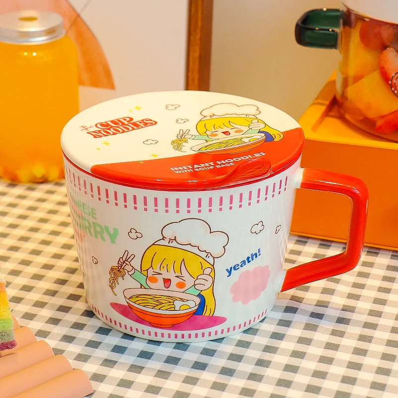 漫画風インスタントラーメンボウル 蓋付き 950ml サラダ - Meal Prep Soup のレビューと価格