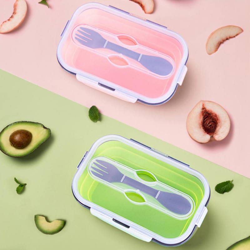 子供と大人のための折りたたみ式シリコンフードボックス,ヘルシ - Meal Prep Lunch Boxes のレビューと価格