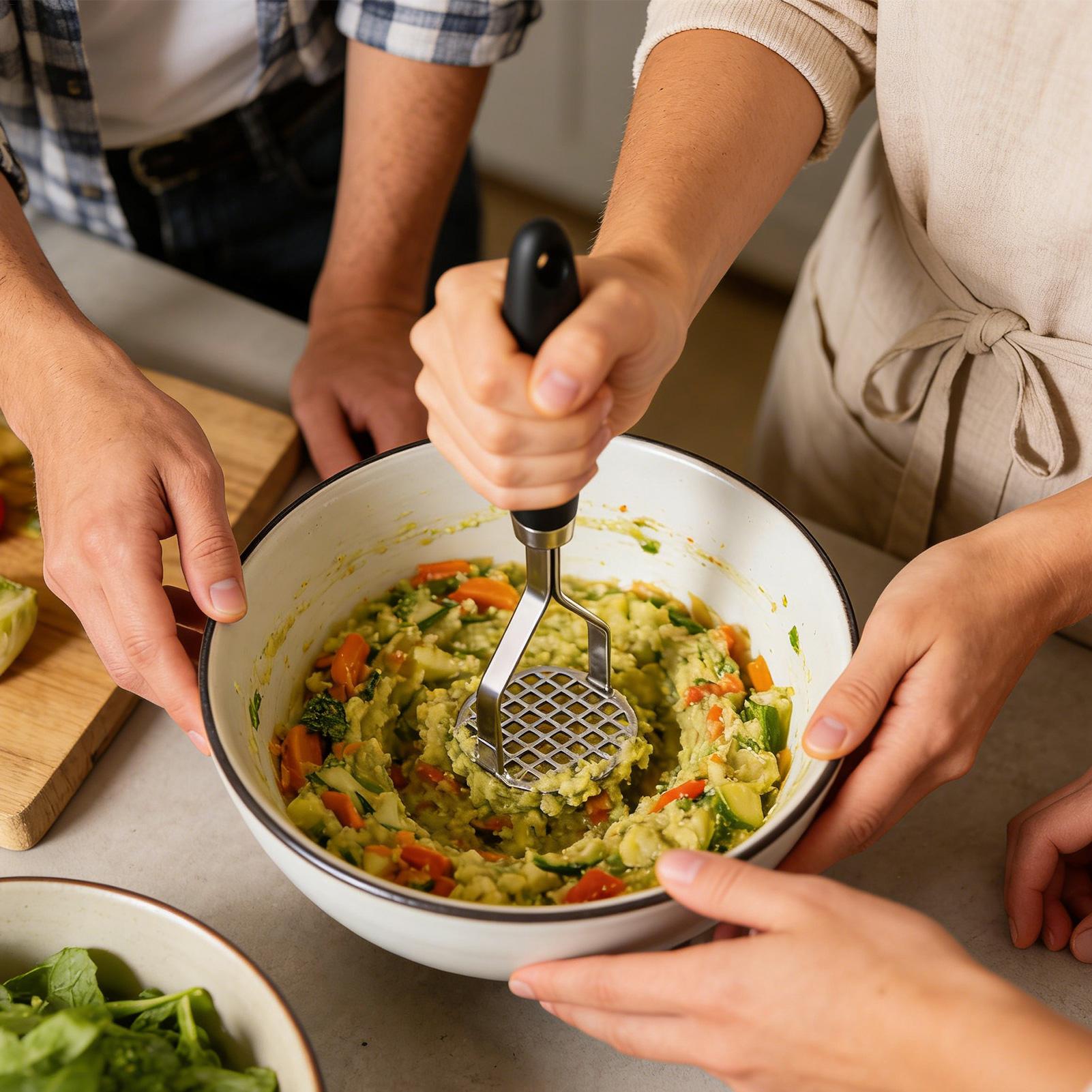ポテトライサー 手動野菜＆フルーツマッシャー 頑丈なキッチン - Meal Prep Potatoes のレビューと価格