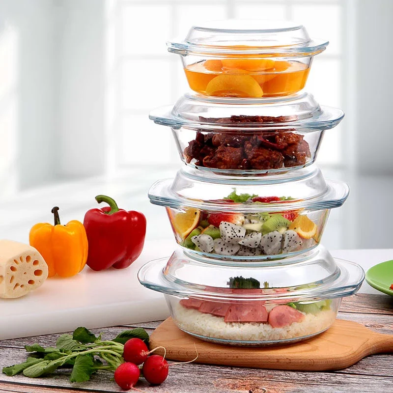 蓋付き強化ガラスボウル 耐熱スープ インスタントラーメン 電 - Meal Prep Soup のレビューと価格