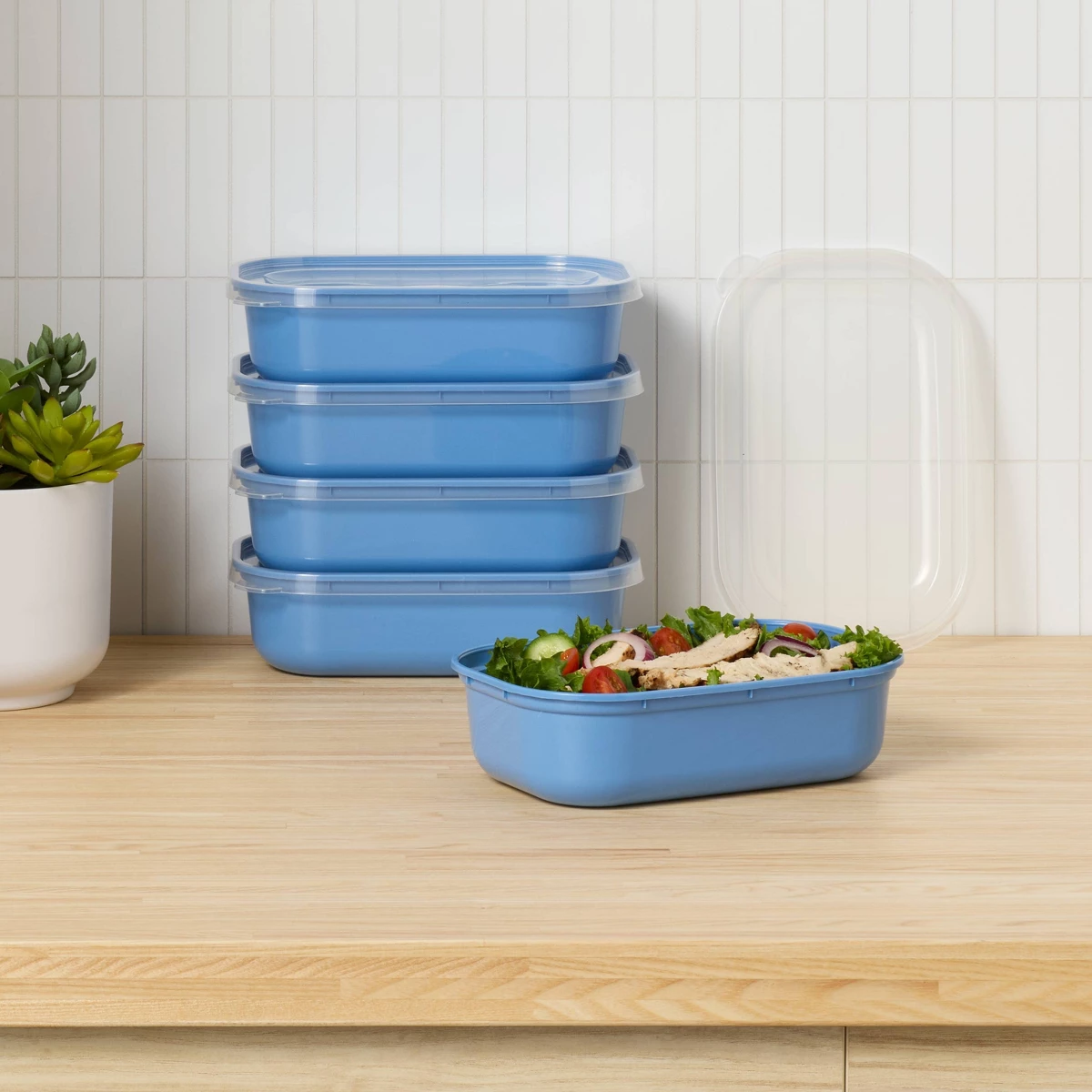 2026年ニューブルーシングルコンパートメントプラスチック製 - Meal Prep Lunch Boxes のレビューと価格