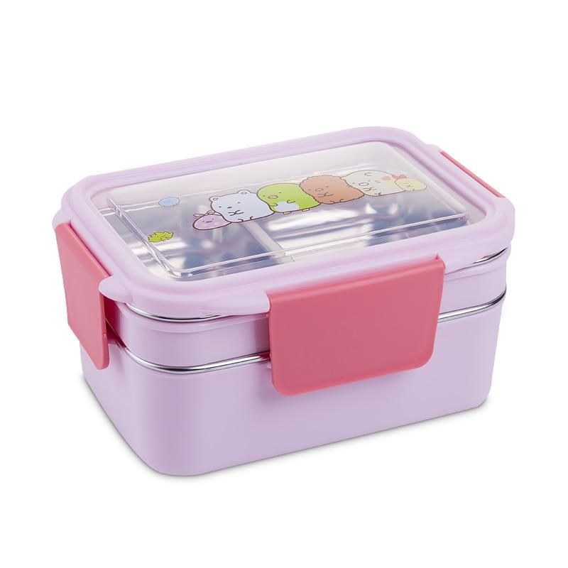 ランダムパターンの漫画のお弁当箱,ステンレス鋼,2層,食品容 - Meal Prep Lunch Boxes のレビューと価格