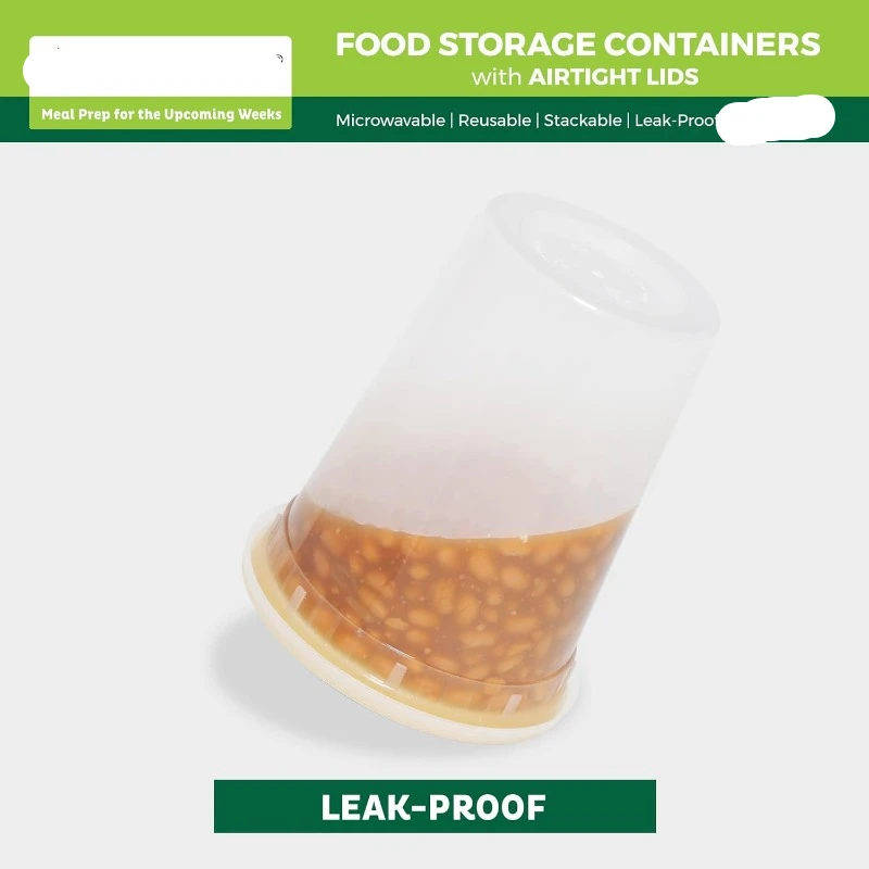 ふた付きプラスチックデリ容器、スライム、スープ、食事準備容器 - Meal Prep Soup のレビューと価格