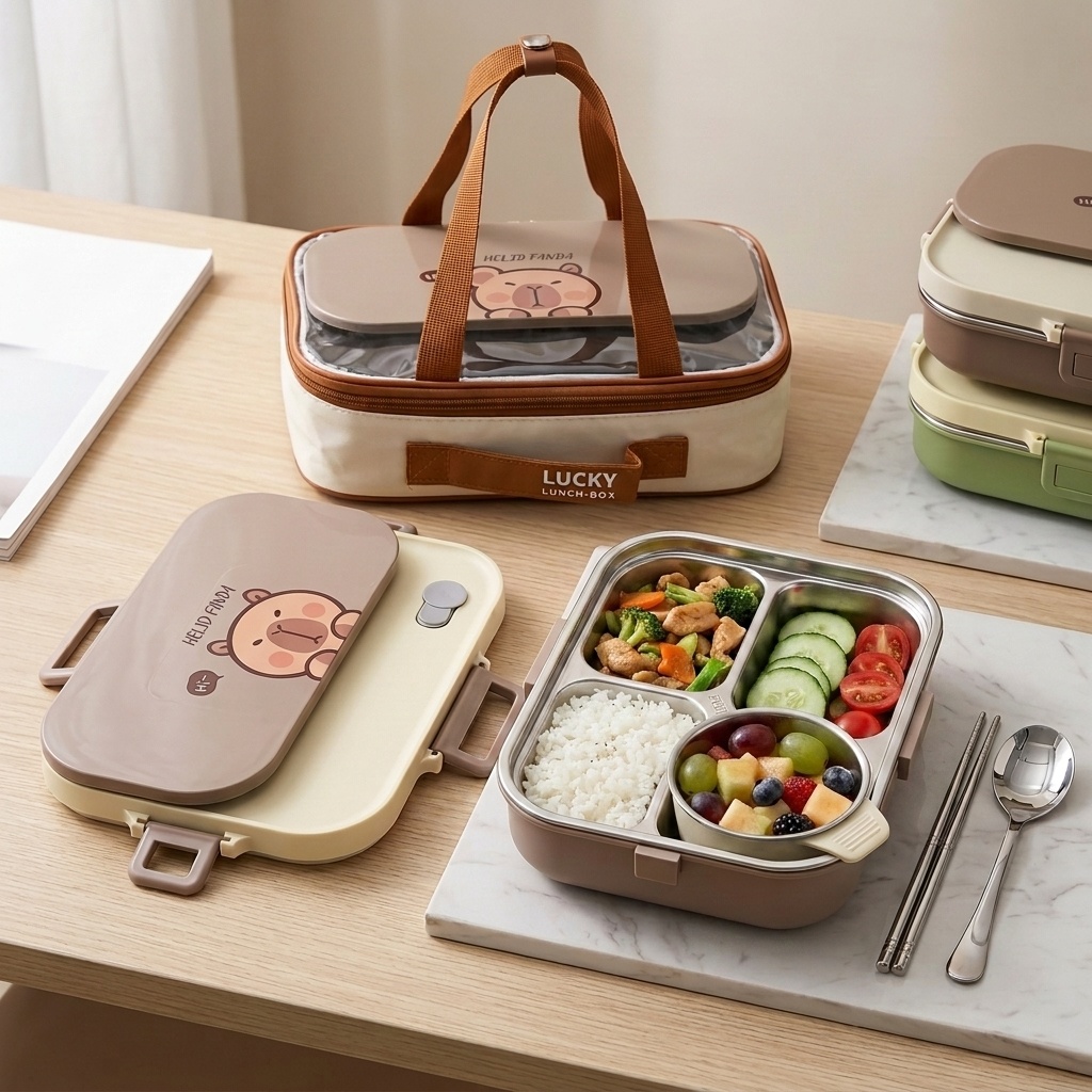 304ステンレス製弁当箱セット 4/5仕切り食品保存容器 ス - Meal Prep Soup のレビューと価格