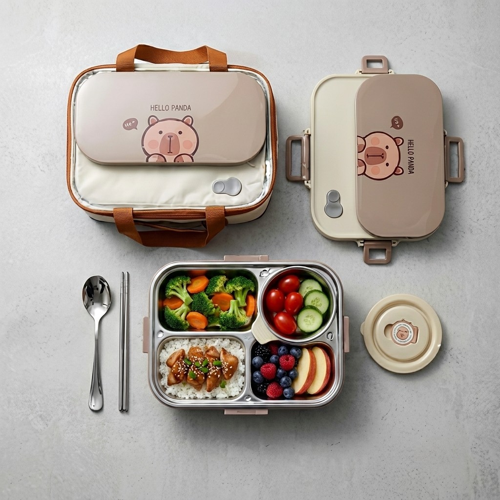 304ステンレス製弁当箱セット 4/5仕切り食品保存容器 ス - Meal Prep Soup のレビューと価格