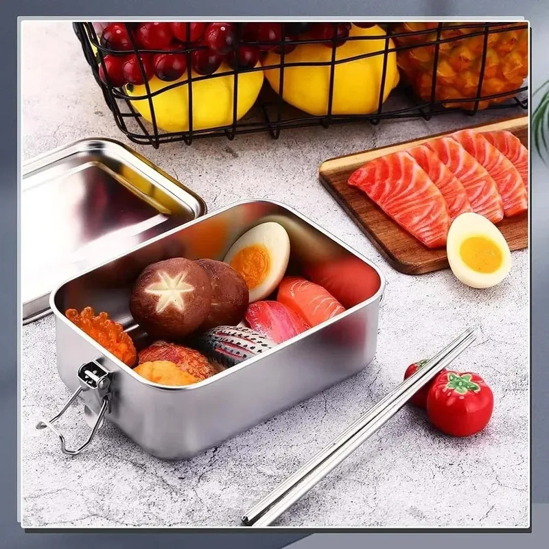 304ステンレス鋼製 1200/2400ml ランチボックス - Meal Prep Lunch Boxes のレビューと価格
