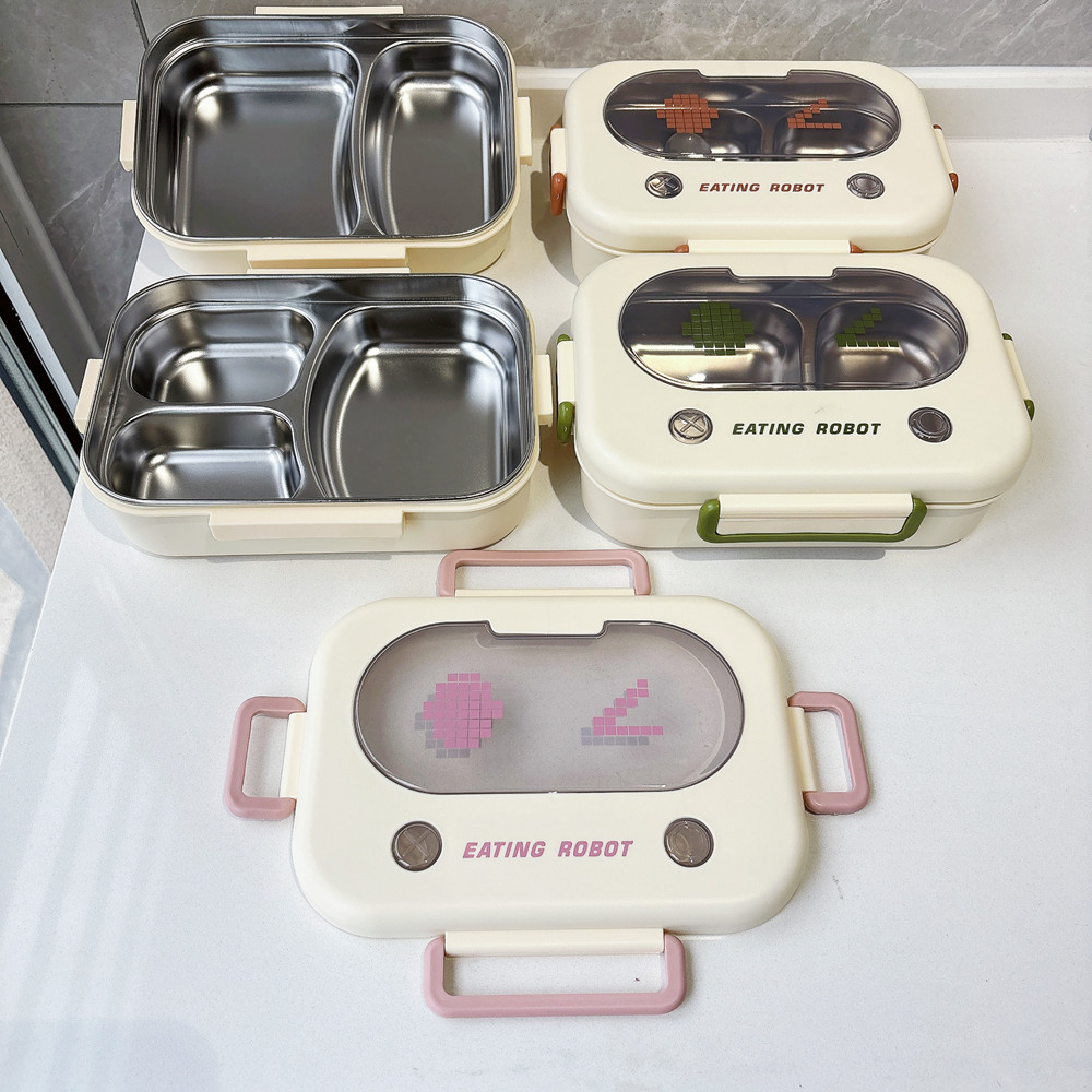 保温弁当箱ステンレス鋼ランチコンテナ漏れ防止食品保存オーガナ - Meal Prep Lunch Boxes のレビューと価格
