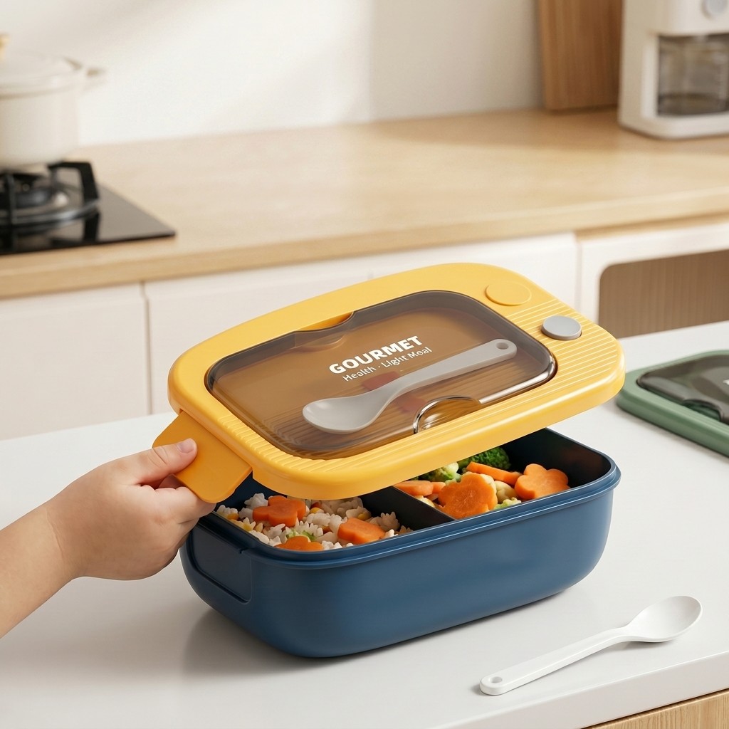 電子レンジ対応プラスチック製弁当箱 2コンパートメント漏れ防 - Meal Prep Lunch Boxes のレビューと価格