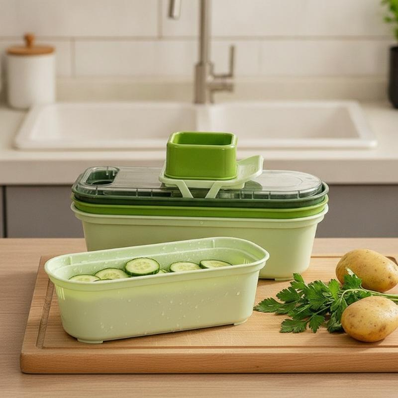 多機能野菜・果物スライサー（バスケット付き）ポテトシュレッド - Meal Prep Potatoes のレビューと価格