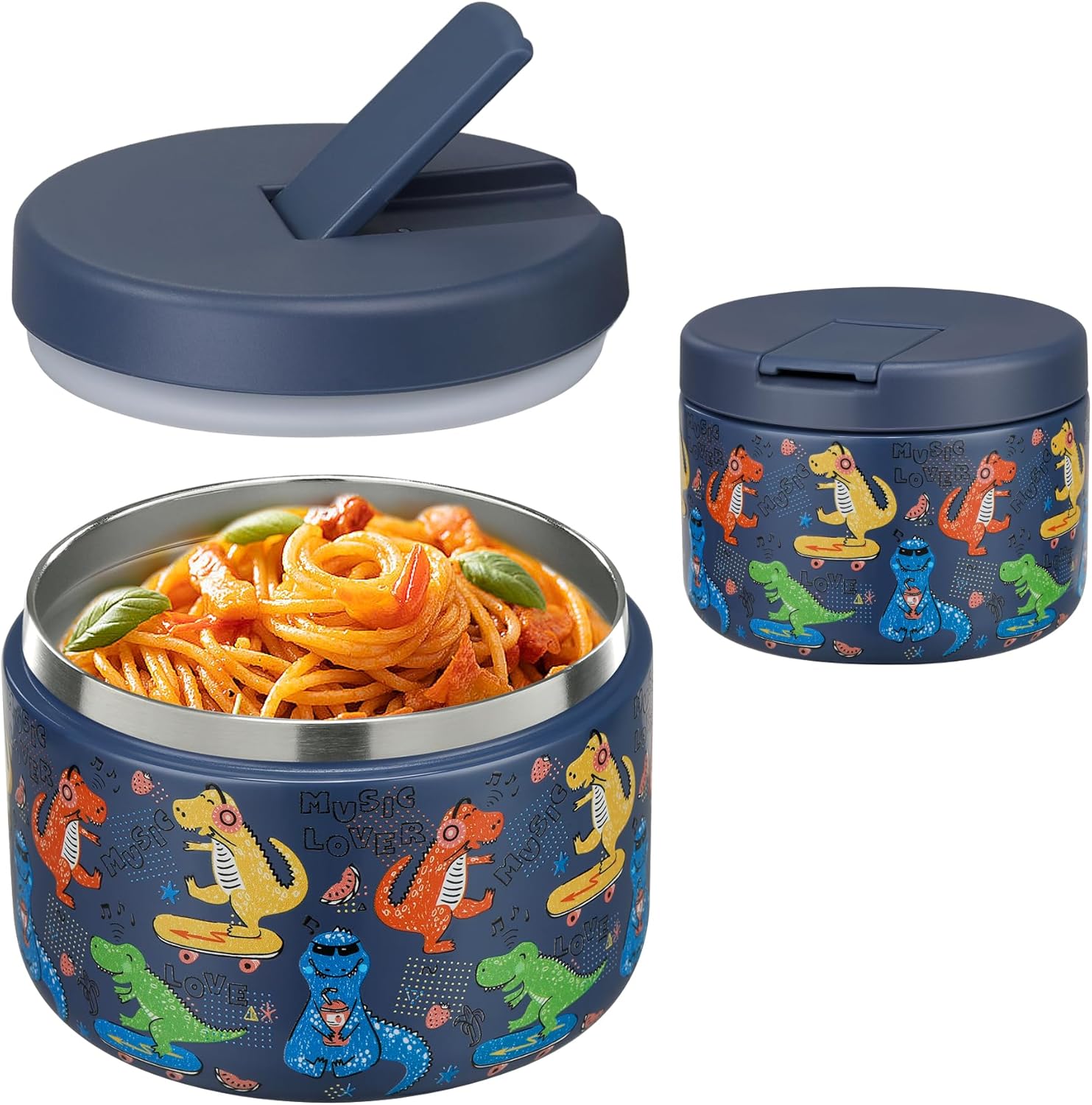 12オンス断熱真空フードジャー、バックル付き蓋、広口スープサ - Meal Prep Soup のレビューと価格