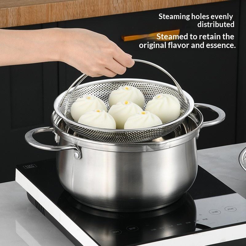 ステンレス製圧力鍋蒸し器、耐熱ハンドル付き、食事の準備、シー - Meal Prep Co のレビューと価格
