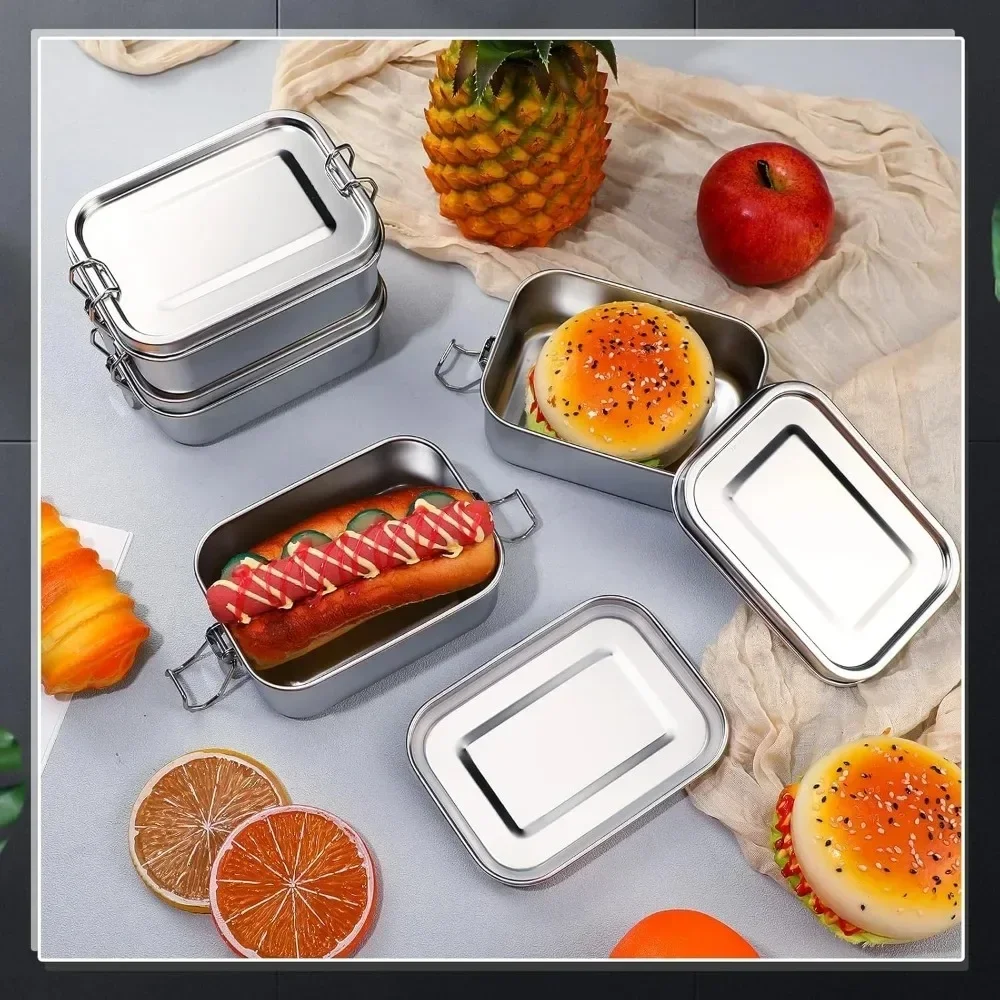 304ステンレス製ランチボックス、漏れ防止弁当箱、携帯用食品 - Meal Prep Lunch Boxes のレビューと価格